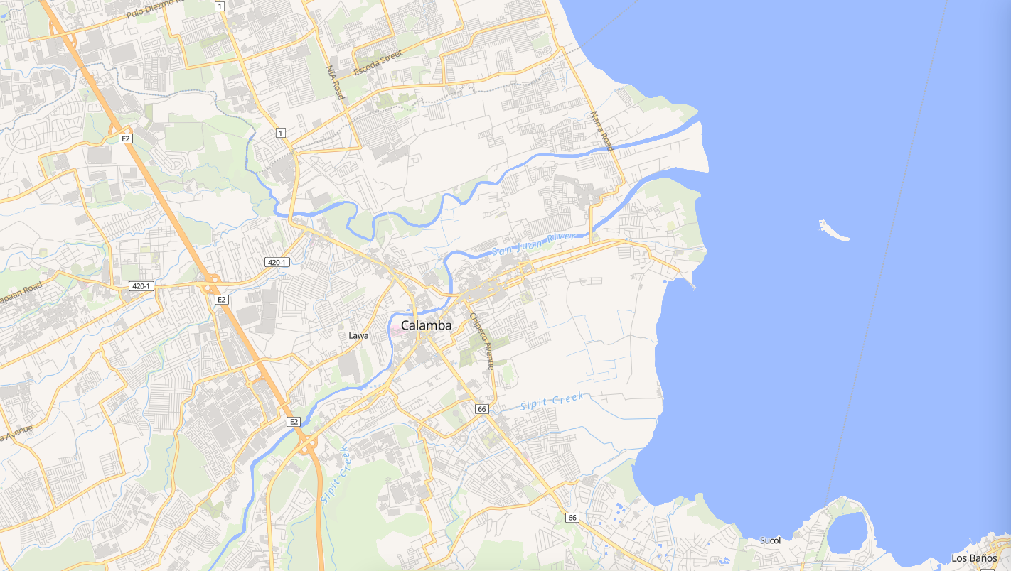 Map of Calamba